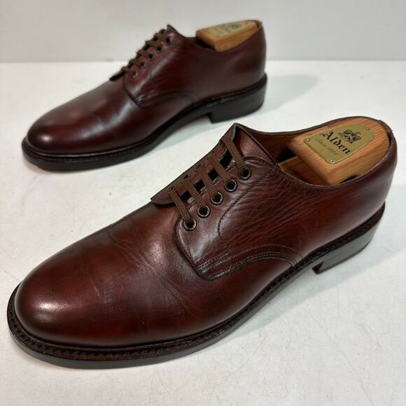 FULLY RESOLED Crockett & Jones Stirling Plain Toe Derby US 9.5 Wide (E) - Picture 6 of 12